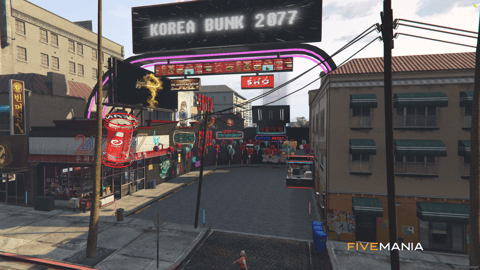 FIVEM Korea Town 2077 | Vibrant Cyberpunk District MLO | Multiple Interiors & Exteriors | Neon Lights | Custom Props | Add-On | Optimized | Fivem Ready | High Quality — image 23
