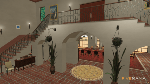 FIVEM Guru House | Luxury Estate MLO | Interior & Exterior | Bar & Dining Area | Custom Grounds | Add-On | Optimized | Fivem Ready | High Quality — image 14