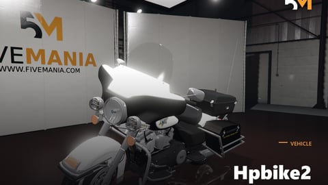 FIVEM Hpbike2 | Lore-Friendly Police Motorcycle Add-On | Working Lights | Saddlebags | Add-On | Optimized | Fivem Ready | High Quality cover
