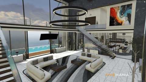 FIVEM Beach Mansion 5, Lore-Friendly Luxury House MLO, image 5