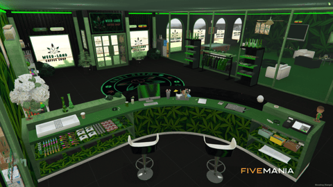 FiveM Weed Land Coffee Shop | Modern Dispensary MLO, image 4