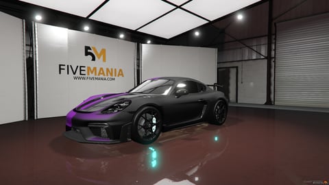 FIVEM Porsche 718 GT4 RS | Realistic Sports Car [Badged] Add-On | Optimized | Fivem Ready | High Quality | Liveries — image 3