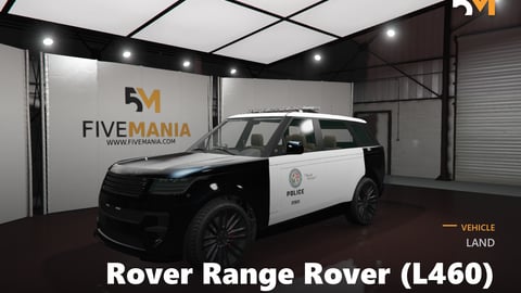 FIVEM Land Rover Range Rover (L460) | Lore Friendly Police SUV | Working Emergency Lights | Detailed Interior | Custom Livery | Optimized | Fivem Ready | High Quality cover