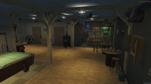 FIVEM Paleto Gang Camp | Custom Gang Hideout MLO | Interior & Exterior | Bar & Office | Pool Table | Add-On | Optimized | Fivem Ready | High Quality — image 3