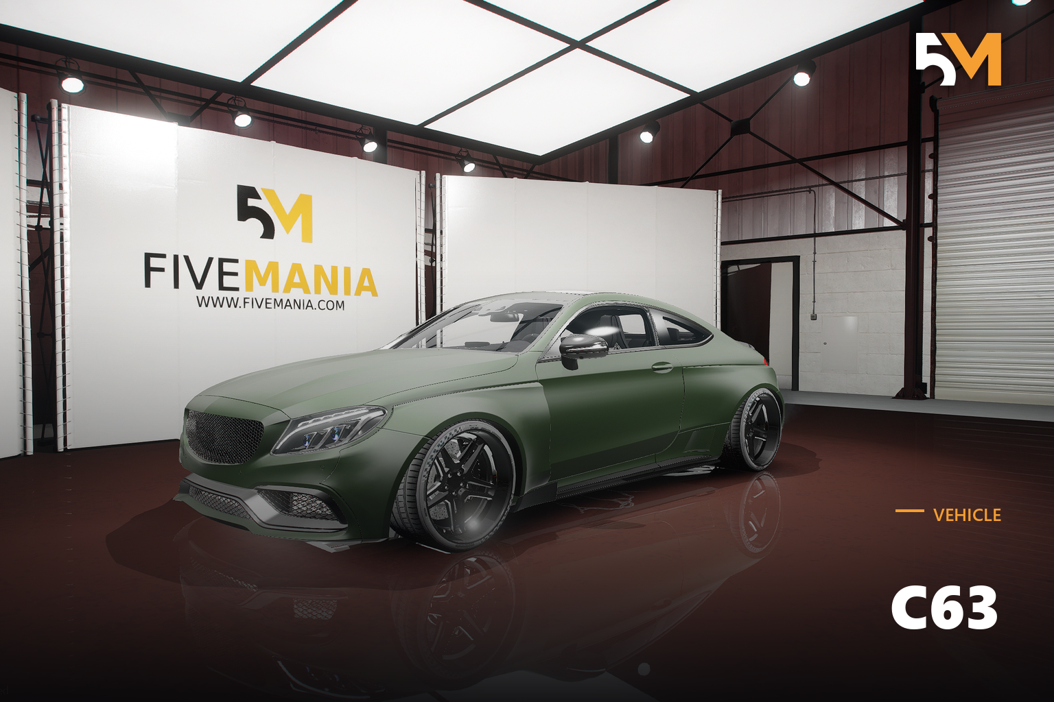 FIVEM C63 | Realistic Sports Car [Badged] Add-On | Optimized | Fivem Ready | High Quality