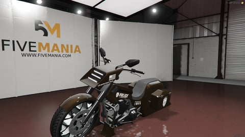 FIVEM Bag1b | Lore-Friendly Police Motorcycle Add-On | Working Lights | Saddlebags | Add-On | Optimized | Fivem Ready | High Quality, image 3