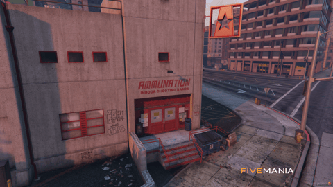 FIVEM Ammunation Big Reworked | Expanded Gun Store MLO | Interior & Exterior | Shooting Range | Locker Room | Weapon Displays | Add-On | Optimized | Fivem Ready | High Quality — image 2