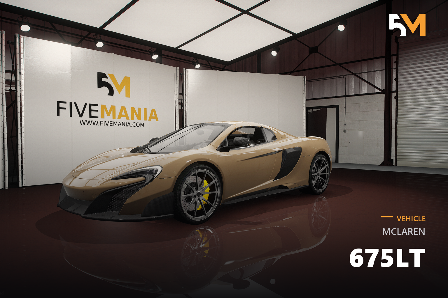 FIVEM McLaren 675LT | Realistic Sports Car [Unbadged] Add-On | Custom Wheels | Detailed Interior | Optimized | Fivem Ready | High Quality