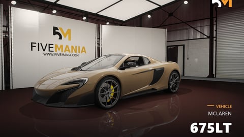 FIVEM McLaren 675LT | Realistic Sports Car [Unbadged] Add-On | Custom Wheels | Detailed Interior | Optimized | Fivem Ready | High Quality cover