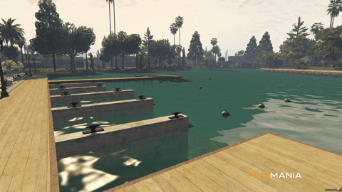 FIVEM Grove Street Lake | Multi-Purpose Waterfront MLO | Gym & Office | Outdoor Lounge | Amphitheater & Beach | Add-On | Optimized | Fivem Ready | High Quality — image 45