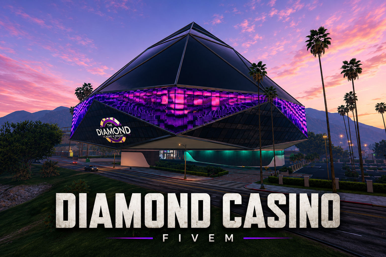 FIVEM Diamond Casino | Expanded Casino & Resort MLO | Interior & Exterior | Hotel Rooms | Casino Floor | Vault | Custom Lighting | Add-On | Optimized | Fivem Ready | High Quality