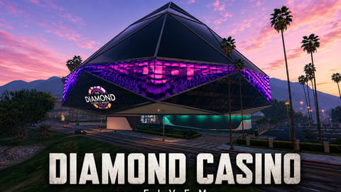 FIVEM Diamond Casino | Expanded Casino & Resort MLO | Interior & Exterior | Hotel Rooms | Casino Floor | Vault | Custom Lighting | Add-On | Optimized | Fivem Ready | High Quality cover