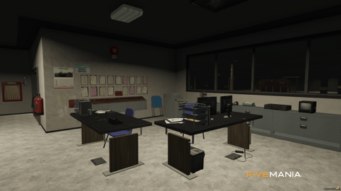 FIVEM Mission Row Police Department V3 | Comprehensive Police Station MLO | Interior & Exterior | Helipad | Multiple Offices | Add-On | Optimized | Fivem Ready | High Quality — image 32
