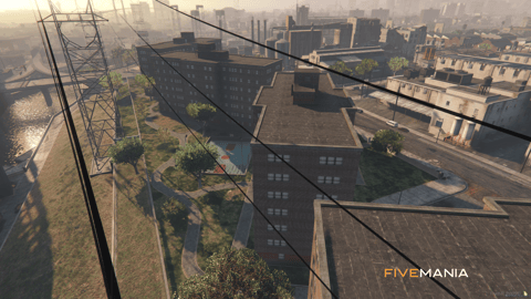 FIVEM New York Block | Urban Apartment Complex MLO | Basketball Court | Playground | Detailed Exterior | Add-On | Optimized | Fivem Ready | High Quality — image 12