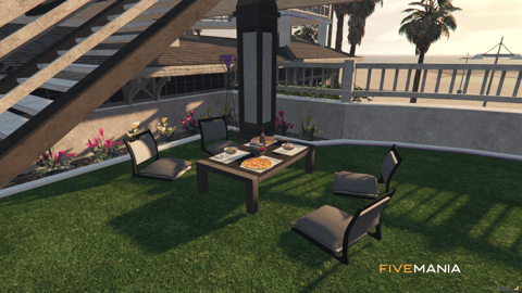 FIVEM Mirror Restaurant | Luxury Multi-Level Restaurant MLO | Interior & Exterior | Outdoor Bar | Rooftop Lounge | Custom Props | Add-On | Optimized | Fivem Ready | High Quality — image 10