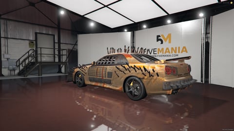 FIVEM Ant | Post-Apocalyptic Battle Car [Unbadged] Add-On | Spikes & Armor | Custom Front Plow | Roll Cage | Working Lights | Optimized | Fivem Ready | High Quality, image 9