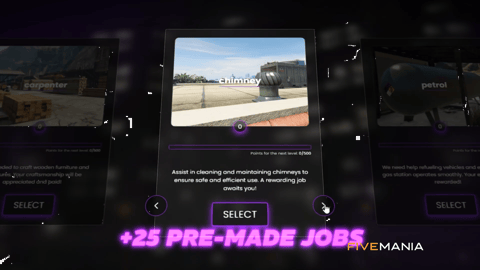 FIVEM Multiple Civilian Jobs | Dynamic Civilian Job Script | 25+ Pre-Made Jobs | Progression System | Random Routes | Temporary & Permanent Jobs | Add-On | Optimized | Fivem Ready | High Quality, image 11