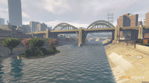 FIVEM Lossantosriver | Revitalized Map Edit | Landscaping & Seating Areas | Add-On | Optimized | Fivem Ready | High Quality — image 3