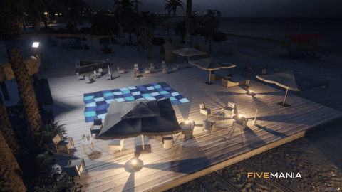 FIVEM Vespucci Beach Club | Luxury Beachfront MLO | Pools & Bars | DJ Booth | Seating Areas | Exterior Map | Add-On | Optimized | Fivem Ready | High Quality — image 24