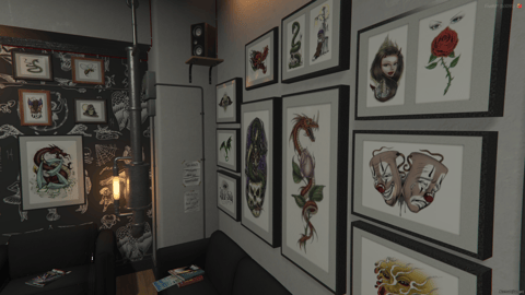 FIVEM Tattoo Shop Reworked | Modern Tattoo Parlor MLO | Interior & Exterior | Custom Props | Optimized | Add-On | Fivem Ready | High Quality — image 7