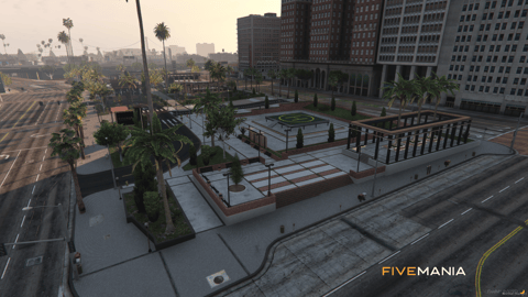 FIVEM Legion Square V3 | Revitalized City Hub Map Edit | Bank MLO | Gas Station | Outdoor Seating | Helipad | Add-On | Optimized | Fivem Ready | High Quality — image 2