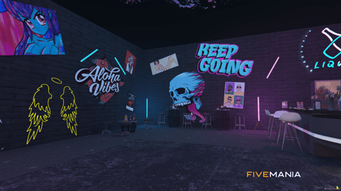 FIVEM Liquors Bar | Vibrant Bar MLO | Interior & Exterior | Custom Props | Neon Lighting | Add-On | Optimized | Fivem Ready | High Quality — image 8