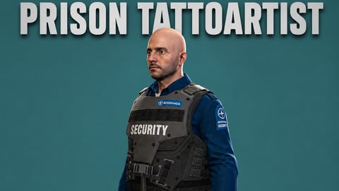 Prison Tattoartist | Male Ped | Multiple Outfits | Optimized & Fivem Ready [Add-On] cover