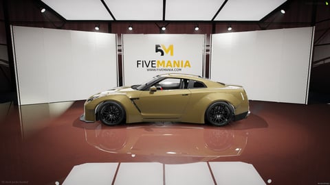 FIVEM Nissan GT-R | Realistic Sports Car [Badged] Add-On | Widebody Kit | Fivem Ready | High Quality — image 7