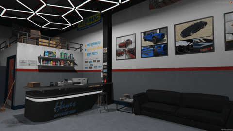 FIVEM Hayes Mechanic Shop | Custom Mechanic Shop MLO | Interior & Exterior | Repair Bays | Office & Waiting Area | Add-On | Optimized | Fivem Ready | High Quality — image 6