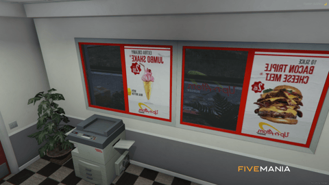 FIVEM Up N Atom Freeway | Iconic Fast Food Restaurant MLO | Interior & Exterior | Detailed Kitchen | Dining Area | Add-On | Optimized | Fivem Ready | High Quality — image 19