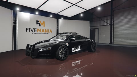 FIVEM Audi R8 | Realistic Police Sports Car [Badged] Add-On | Working Lights | Push Bar | Police Livery | Add-On | Optimized | Fivem Ready | High Quality — image 3