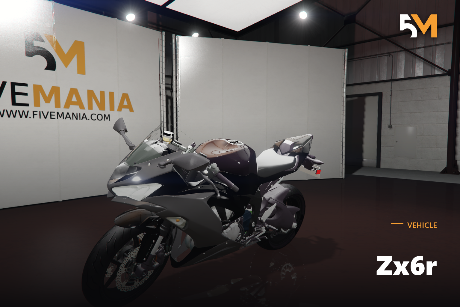 FIVEM Zx6r | Realistic Sport Bike [Unbadged] Add-On | Working Lights | Optimized | Fivem Ready | High Quality