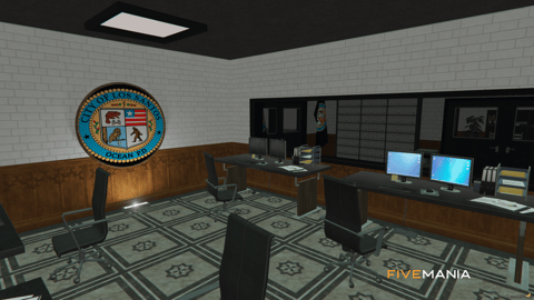 FIVEM Ocean Police Department | Detailed Police Station MLO | Interior & Exterior | Multiple Rooms | Custom Props | Add-On | Optimized | Fivem Ready | High Quality — image 16