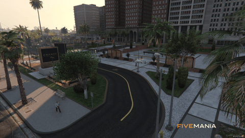 FIVEM Legion Square V3 | Revitalized City Hub Map Edit | Bank MLO | Gas Station | Outdoor Seating | Helipad | Add-On | Optimized | Fivem Ready | High Quality — image 8