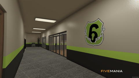 FIVEM Gruppe Sechs Headquarters | Lore-Friendly Corporate Headquarters MLO | Interior & Exterior | Multiple Offices | Meeting Rooms | Locker Rooms | Add-On | Optimized | Fivem Ready | High Quality — image 8