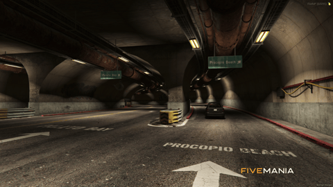 FIVEM Mount Chiliad Tunnel | Expanded Map Location | Interior & Exterior | Working Lights | Road Signs | Graffiti Art | Add-On | Optimized | Fivem Ready | High Quality — image 2
