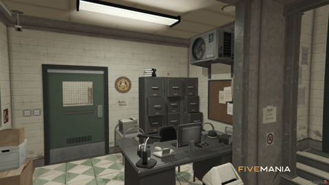 FIVEM Sandy Sheriff | Detailed Law Enforcement MLO | Interior & Exterior | Jail Cells | Office Spaces | Garage | Add-On | Optimized | Fivem Ready | High Quality — image 21