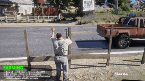 FIVEM Farming Job Script | Immersive Roleplay Activity | Group Job | Milking & Fence Repairs | Farm Health System | Open World Farming | Crop Growth | Add-On | Optimized | Fivem Ready | High Quality, image 5