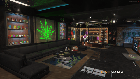 FIVEM Block Budz Weedshop | Immersive Cannabis Dispensary MLO | Interior & Exterior | Custom Props | Optimized | Add-On | Fivem Ready | High Quality — image 5