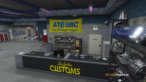 FIVEM Los Santos Customs Mechanic Airport Section | Expanded Mechanic Shop MLO | Interior & Exterior | Lounge Area | Underground Parking | Add-On | Optimized | Fivem Ready | High Quality — image 7