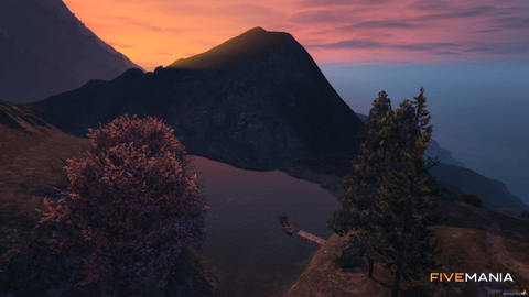FIVEM Julia Lovelyacht | Scenic Lakeside Retreat MLO | Boat & Dock | Campfire & Tent | Add-On | Optimized | Fivem Ready | High Quality — image 5