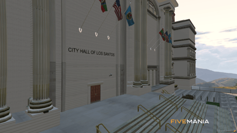 FIVEM Townhall V2 | Grand Government Building MLO | Interior & Exterior | Courtroom & Offices | Add-On | Optimized | Fivem Ready | High Quality — image 7