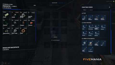 FIVEM Ox Inventory + Ox Lib Redesign | Modern Inventory UI | Crafting System | Store Interface | Hotbar | Add-On | Optimized | Fivem Ready | High Quality, image 7