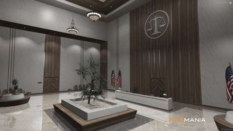FIVEM Down Town Courthouse | Grand Legal MLO | Interior & Exterior | Offices & Waiting Areas | Add-On | Optimized | Fivem Ready | High Quality — image 8