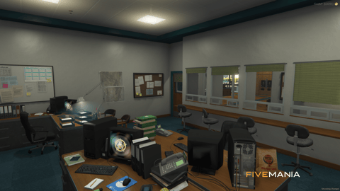 FIVEM Davis Sheriff Station | Detailed Police Station MLO | Interior & Exterior | Shooting Range | Jail Cells | Offices | Add-On | Optimized | Fivem Ready | High Quality — image 28