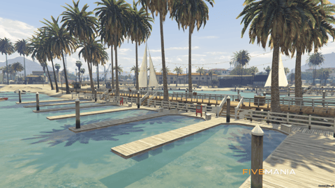 FIVEM Sandy Reworked Beaches | Expanded Coastal Environment MLO | Marina | Restaurant | Office | Dry Dock | Add-On | Optimized | Fivem Ready | High Quality — image 5