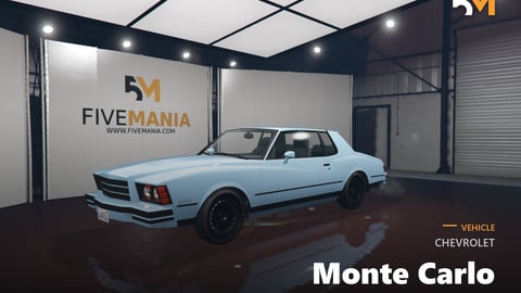 FIVEM Chevrolet Monte Carlo | Lore Friendly Classic Coupe | Interior & Exterior | Working Lights | Add-On | Optimized | Fivem Ready | High Quality cover