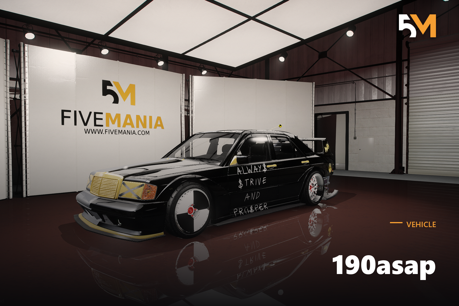 FIVEM 190asap | Custom Tuned Sports Sedan [Unbadged] Add-On | Custom Body Kit | Unique Rims | Performance Upgrades | Working Lights | Add-On | Optimized | Fivem Ready | High Quality
