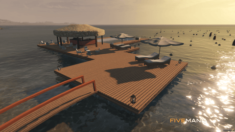 FIVEM Vespucci Beach Club | Luxury Beachfront MLO | Pools & Bars | DJ Booth | Seating Areas | Exterior Map | Add-On | Optimized | Fivem Ready | High Quality — image 22