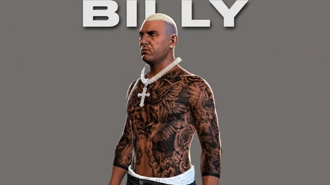 Billy | Male Ped | Multiple Outfits | Optimized & Fivem Ready [Add-On] cover